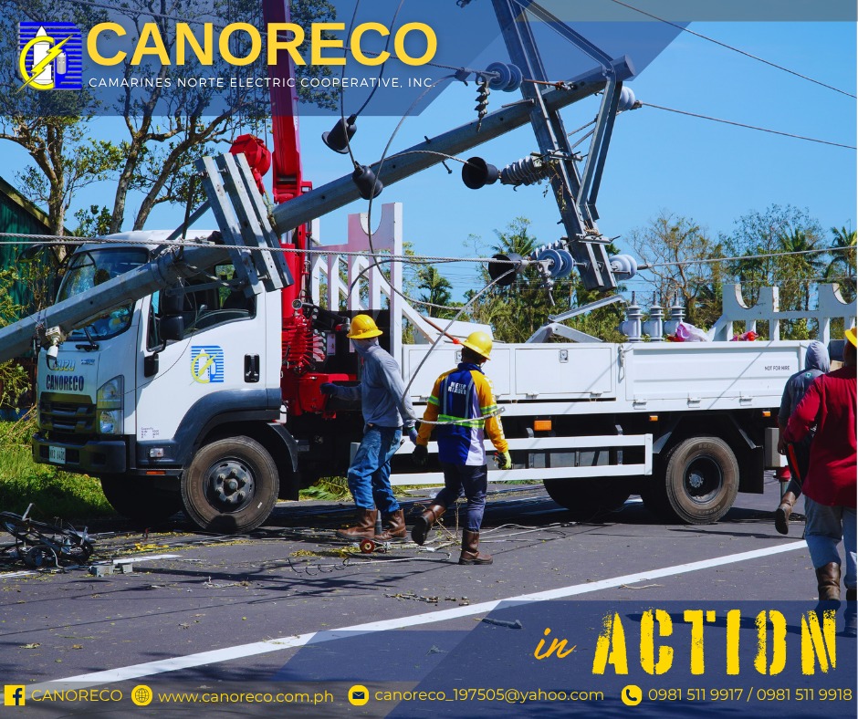 CANORECO - ATM | CANORECO in Action Power service restoration efforts ...