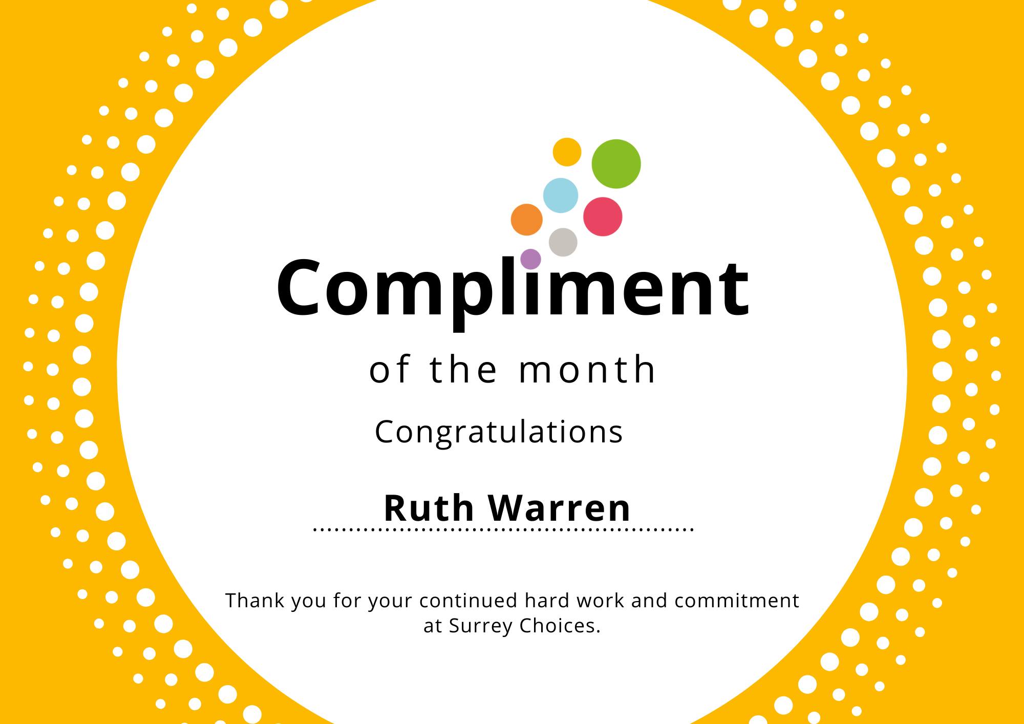 Surrey Choices - ⭐This month’s winner is Ruth Warren ⭐...