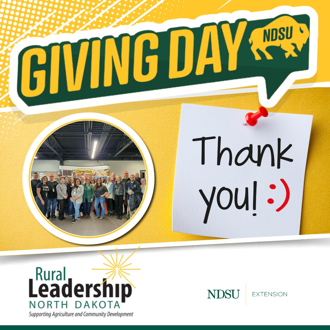 A HUGE THANK YOU, RLND... - Rural Leadership North Dakota | Facebook