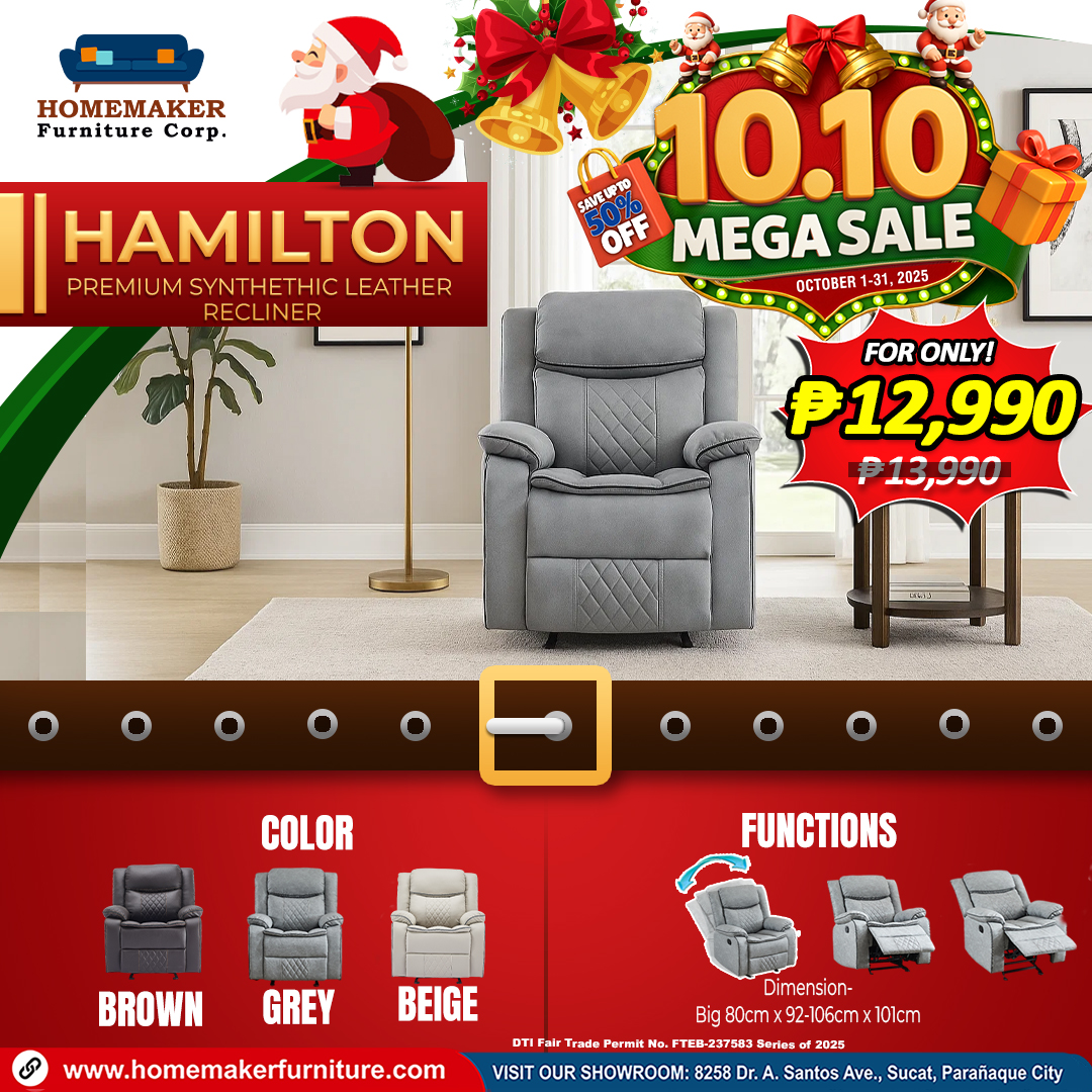 Homemaker - 🪑 HAMILTON Recliner — Sit. Rock. Relax. 😌 Premium Synthetic ...
