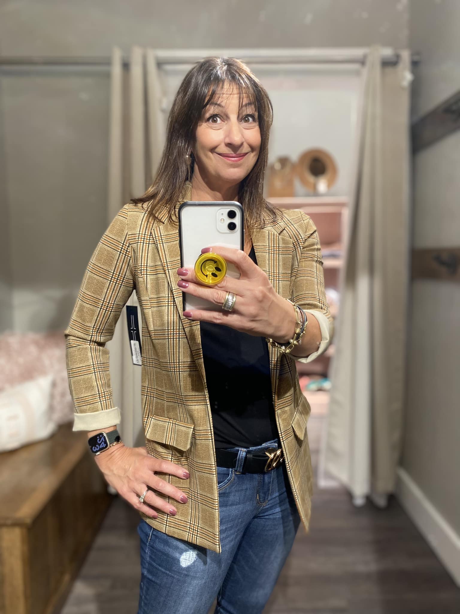 Jean Foster Navy Velvet Tailored Jacket