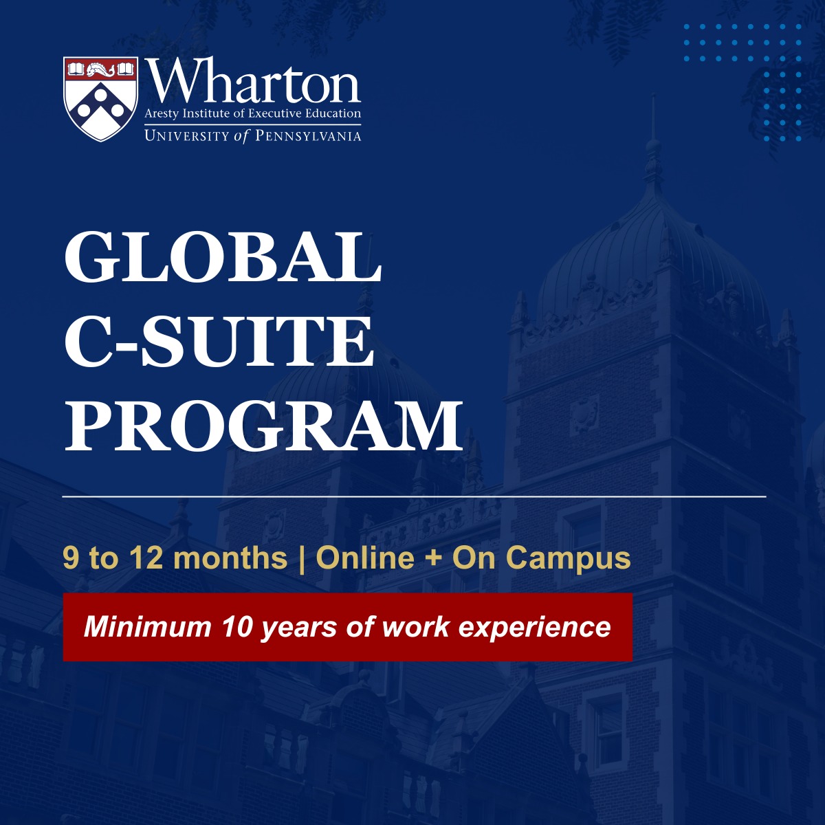 Wharton Executive Education - Global C-Suite Program | Philadelphia PA