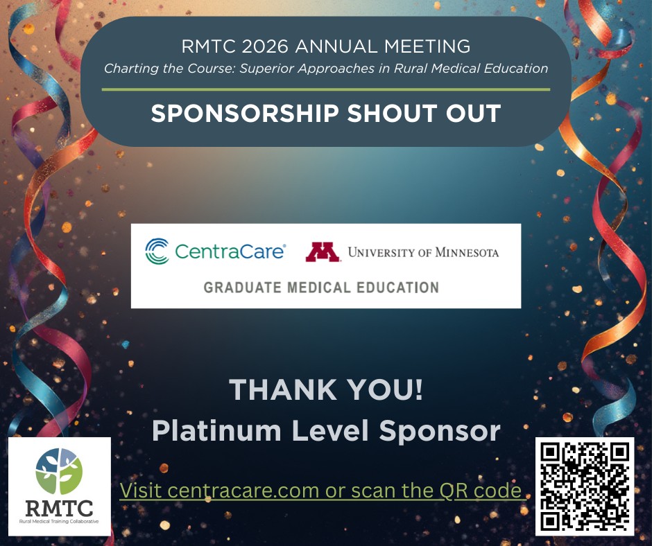 Rural - RMTC is excited to recognize CentraCare as a Platinum Level ...