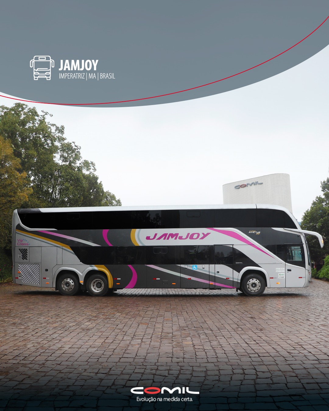 Em cada detalhe dos nossos veículos,... - Comil Ônibus S.A.