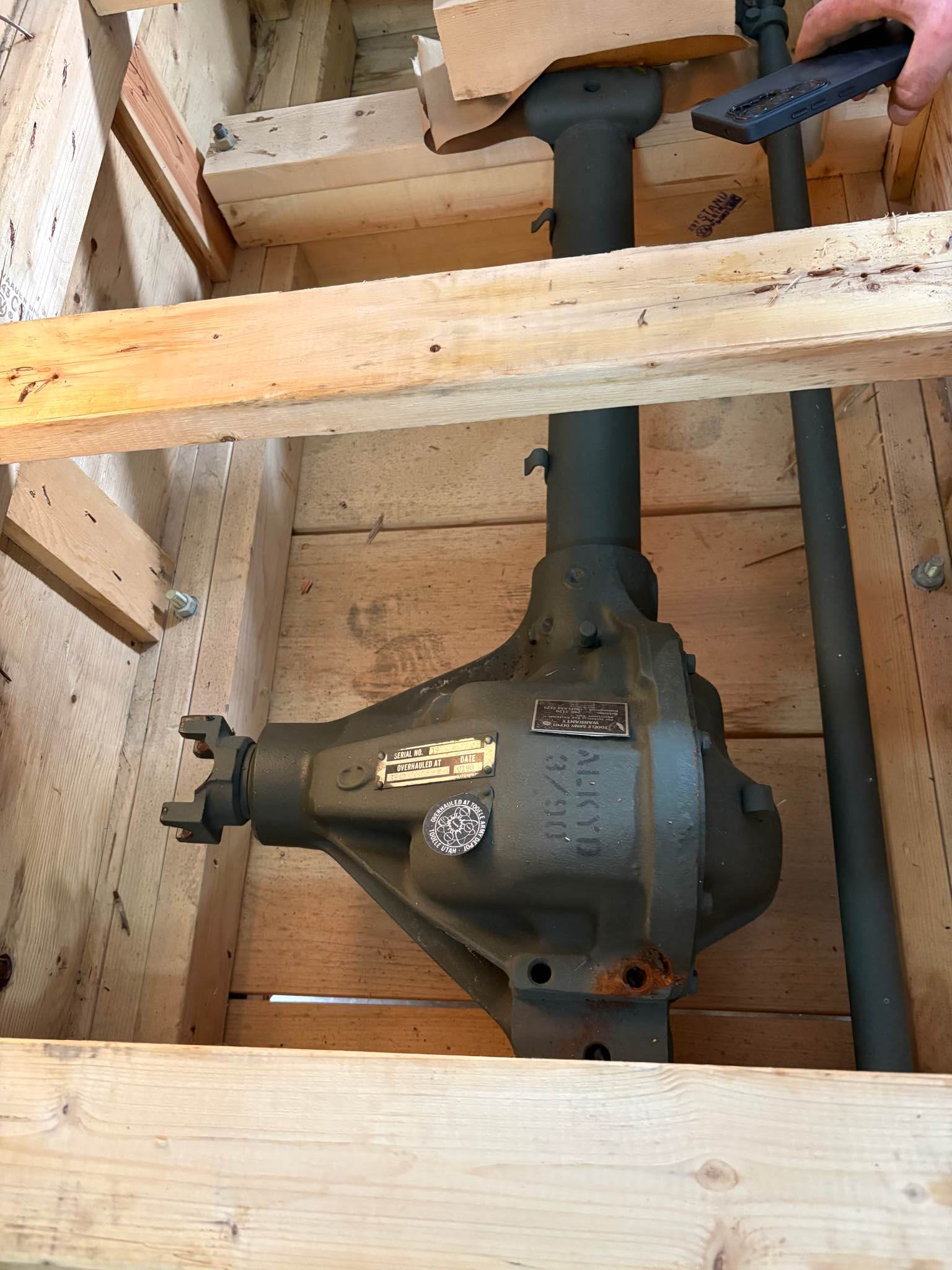 Rebuilt DANA 44 HD 8 Lug M880 Front Axle Complete W/ Calipers Rotors ...