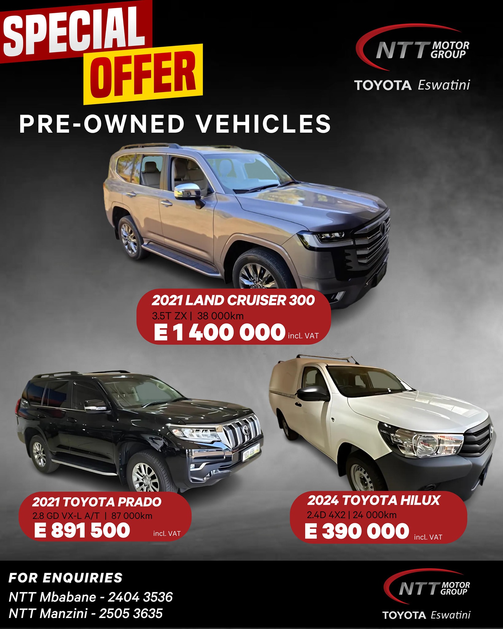 🚗 SPECIAL OFFER ALERT! 🚗 Stand out. Drive different. Our pre