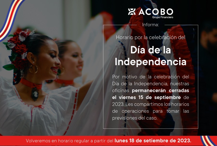 🇨🇷 Por motivo de la celebración... - Grupo Financiero ACOBO