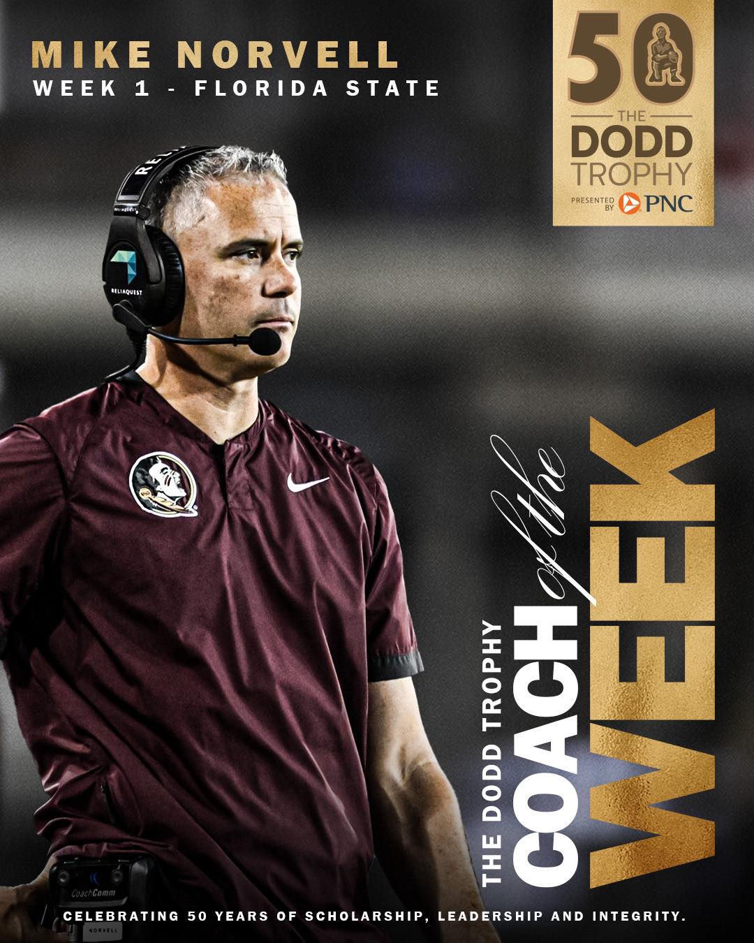 The Dodd Trophy - All about the Noles 👏 After knocking... | Facebook