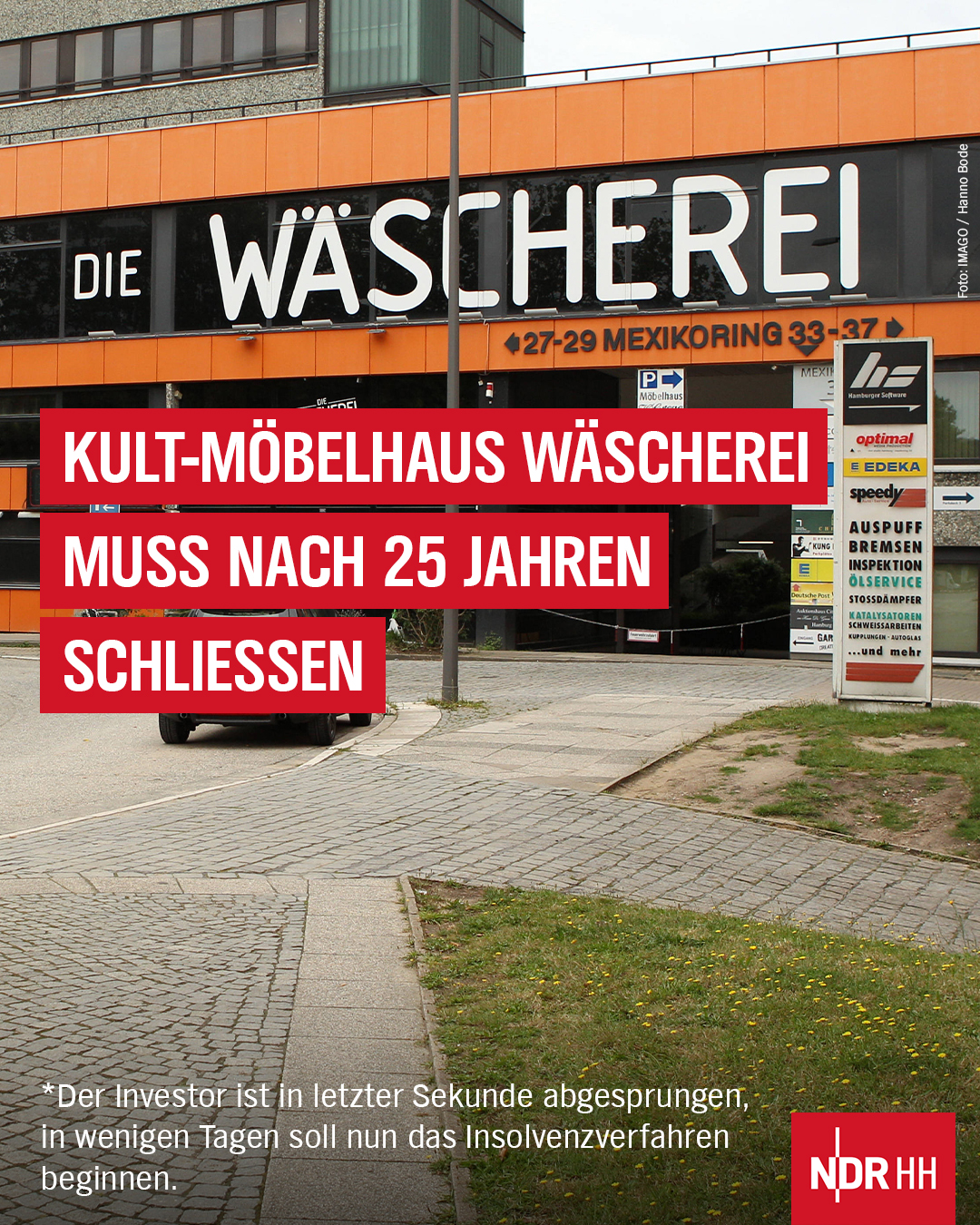 Eines der bekanntesten und außergewöhnlichsten Möbelhäuser in Hamburg muss offenbar endgültig schließen. Das Insolvenzverfahren wird Mitte August beginnen, da ein möglicher Investor nach eigenen Anga