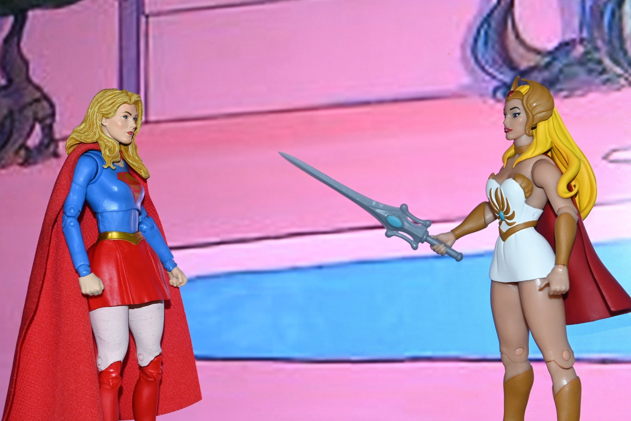 DC Universe Supergirl vs She-Ra figures