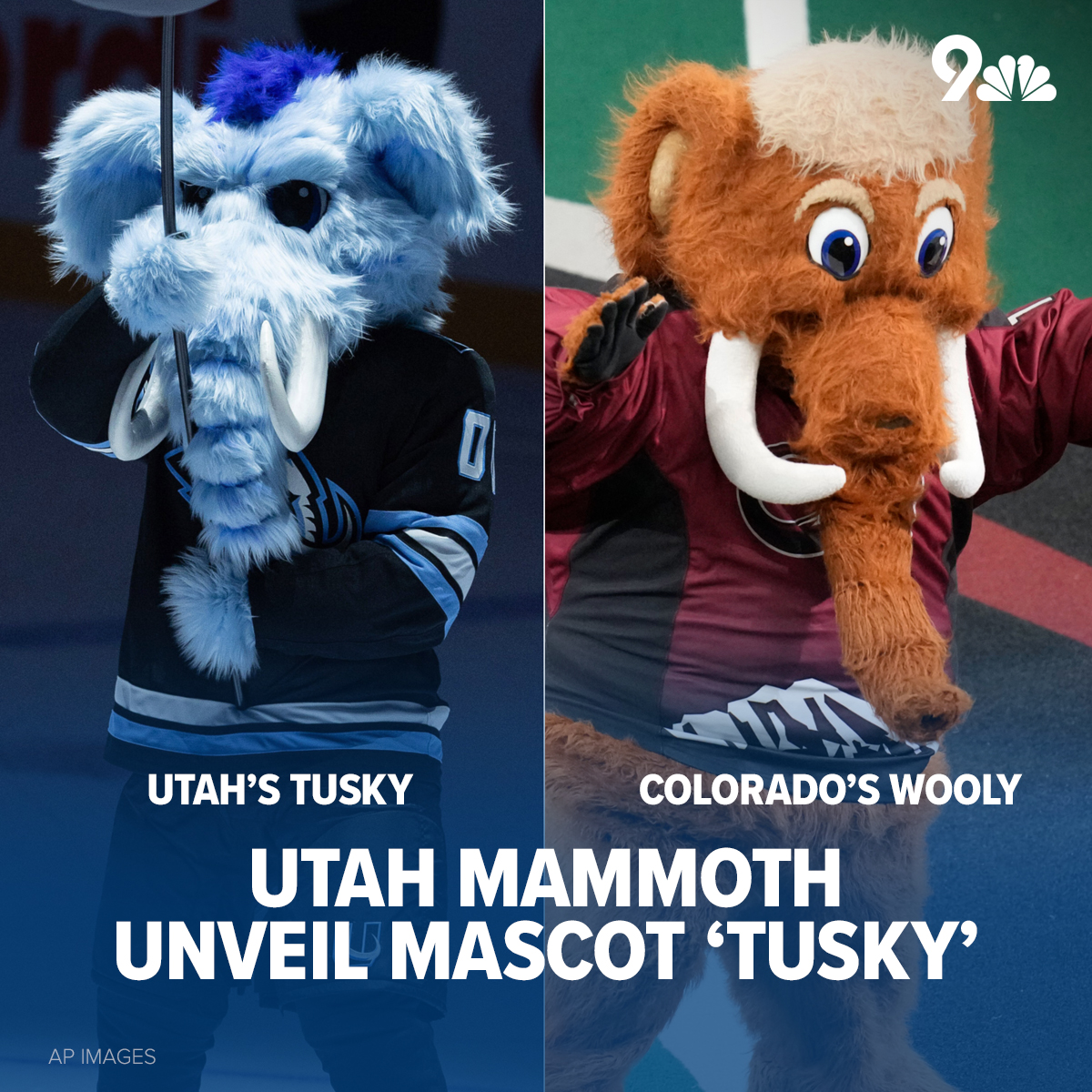 9NEWS (KUSA) - The Utah Mammoth unveiled their mascot,... | Facebook