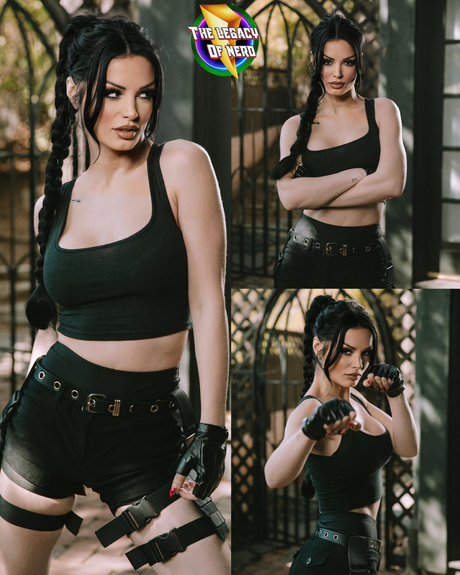 The Legacy Former WWE wrestler Paige dresses as Lara Croft for
