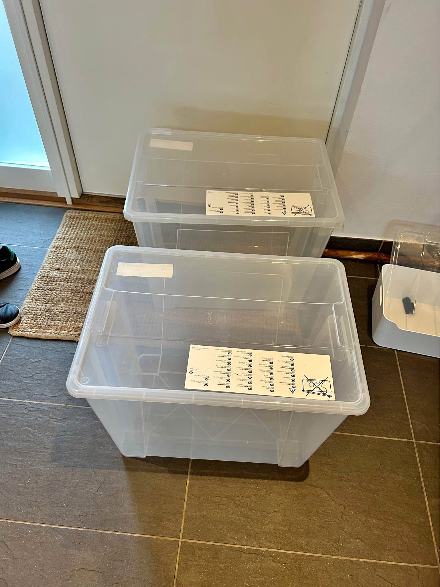 Samla förvaringslådor 65 liter Ikea - Storage Bins & Baskets ...