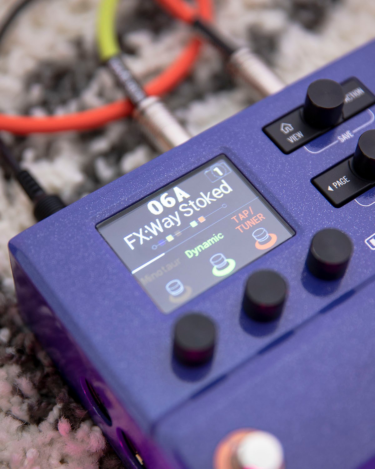 Great for musicians on the go, the Line 6 HX Stomp's small