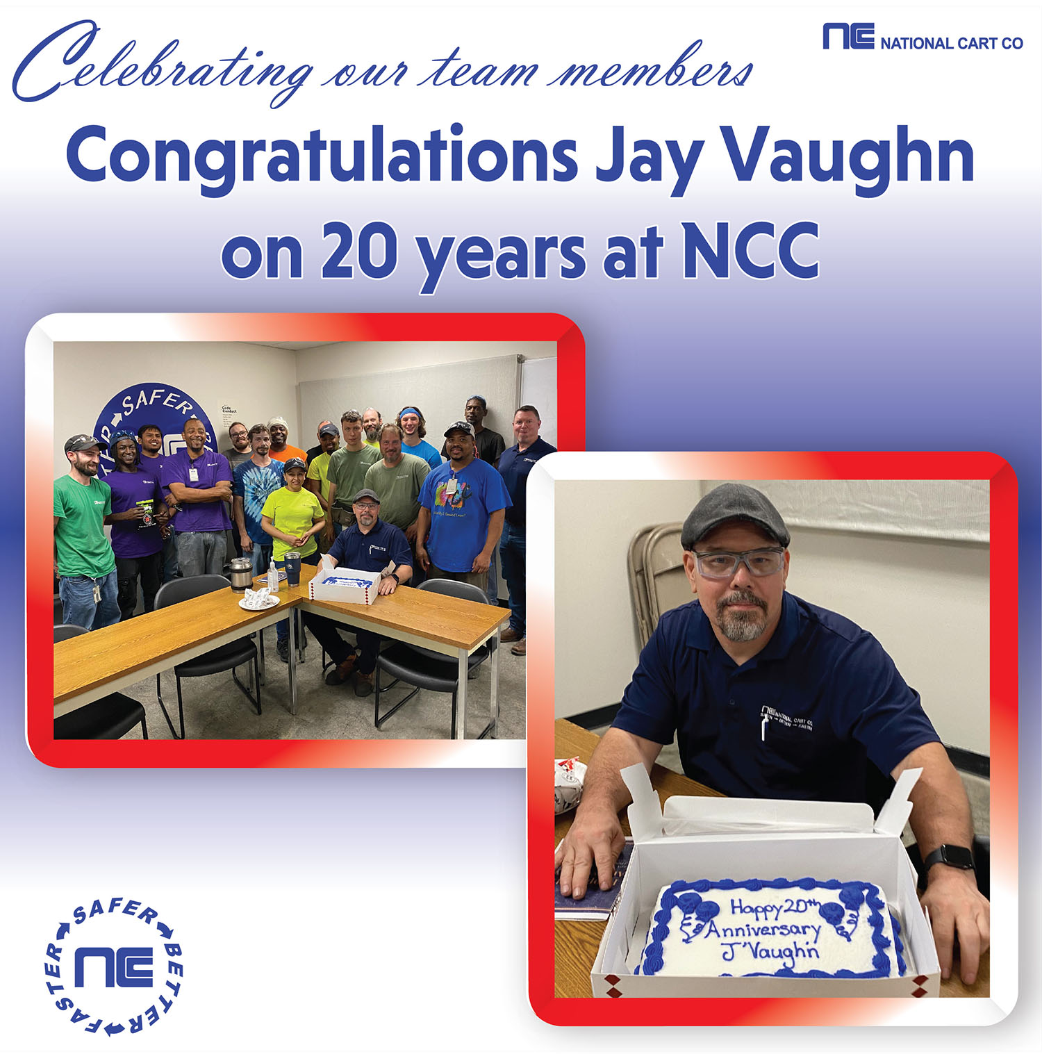 Congratulations Jay! Thanks for your 20... - National Cart Co | Facebook