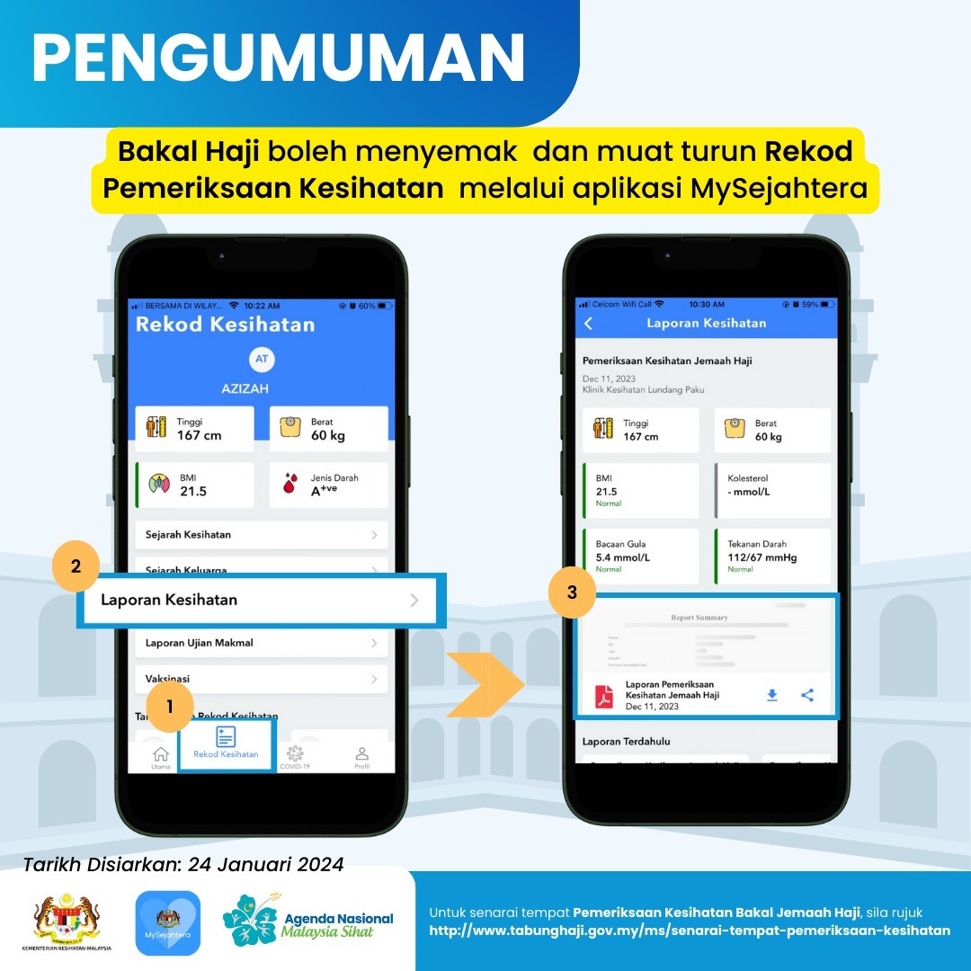 MySejahtera - Bakal Haji kini boleh mengakses Rekod... | Facebook