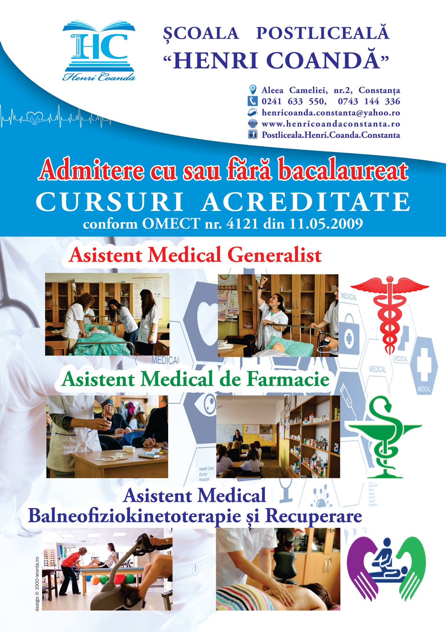școala Postliceală Henri Coandă Constanța Postliceala Sanitara Calificare Profesionala
