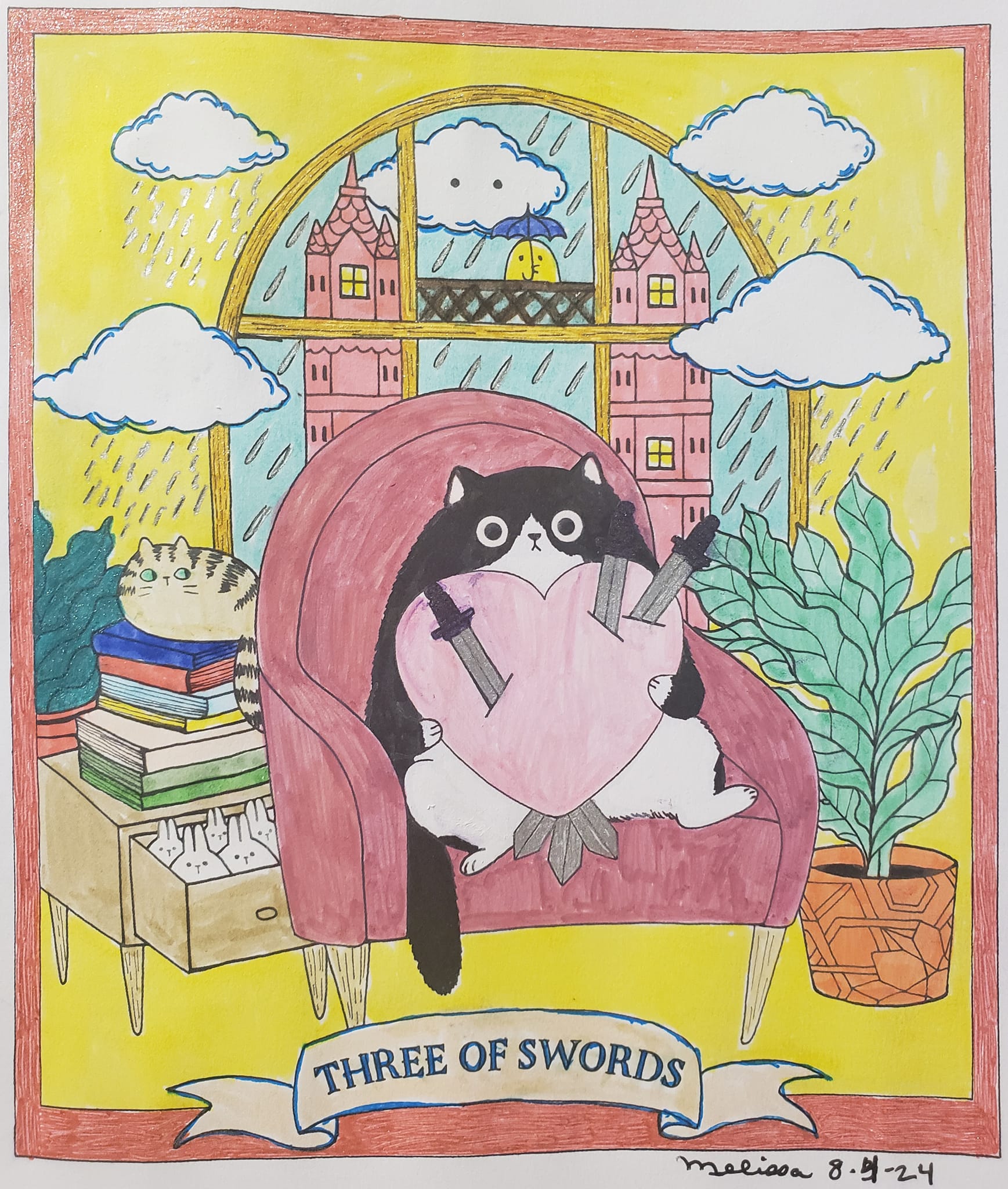 Little Twin Stars Sanrio tarot art series revival