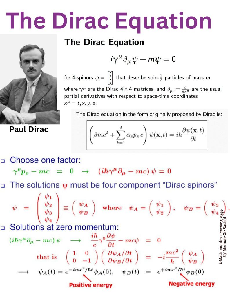 Paul Dirac, renowned theoretical physicist, developed the Dirac