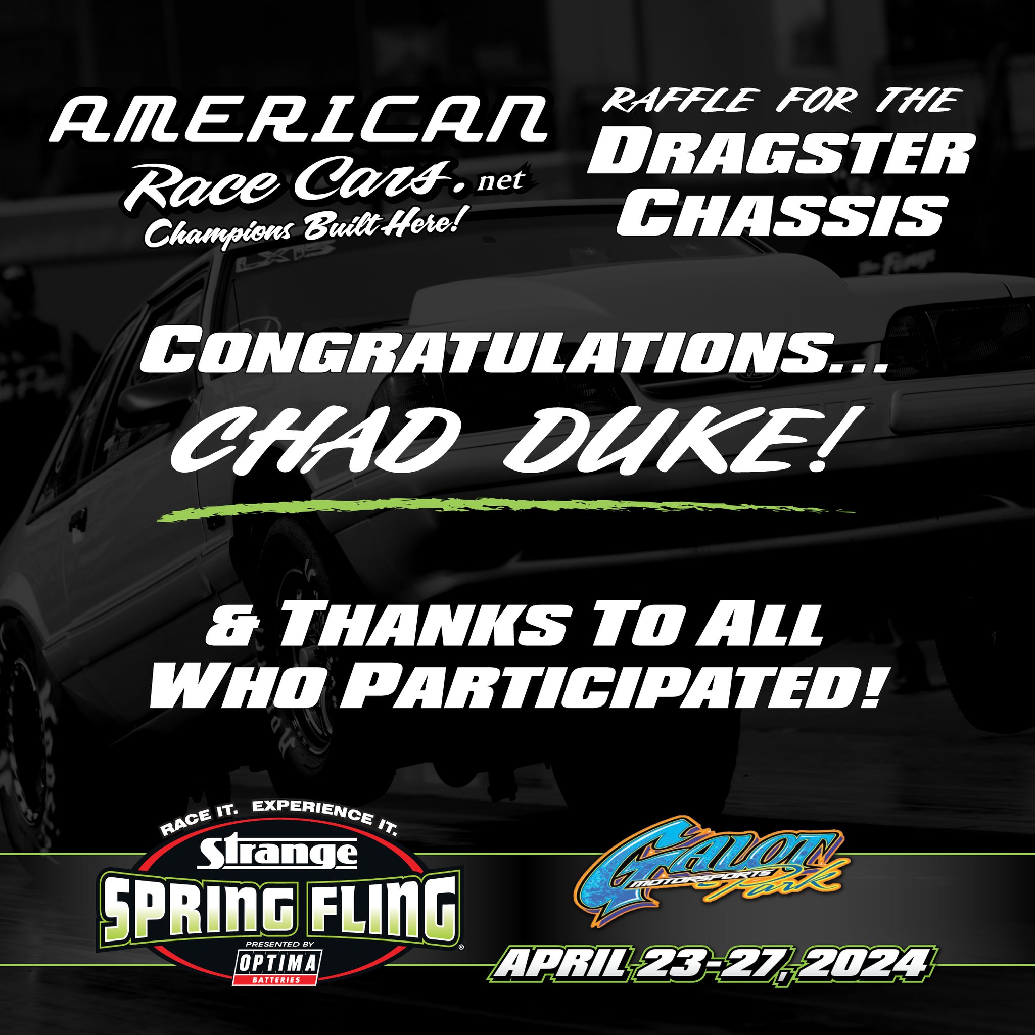 Congratulations to our Spring... - Spring Fling Bracket Races