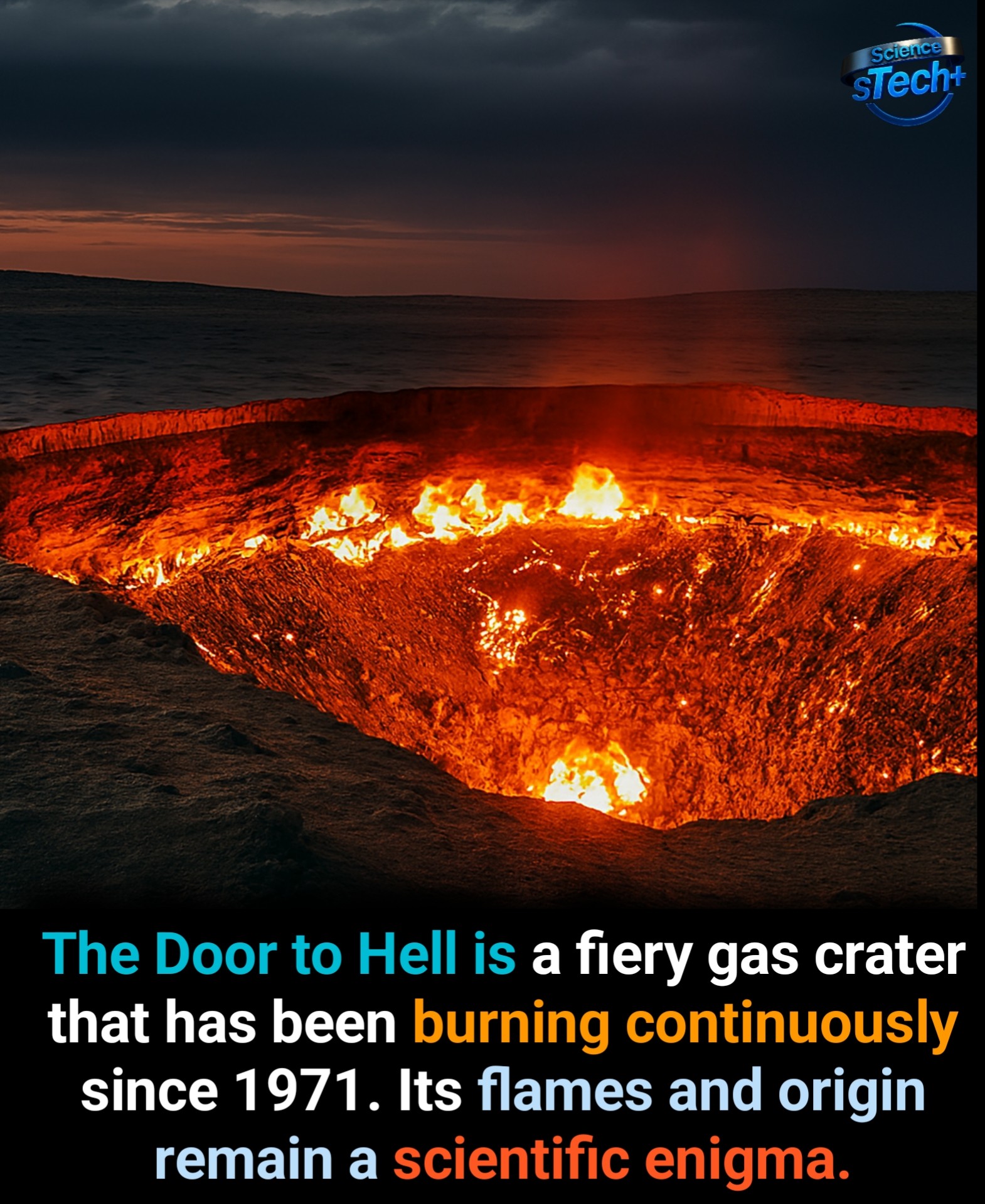 The Door to Hell: a 50-year-old burning gas crater