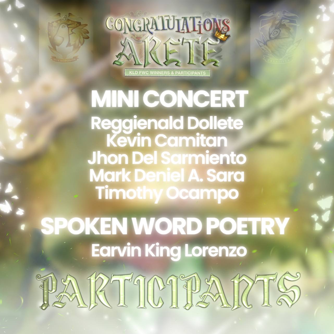 ARETE - CONGRATULATIONS to all participants of Mini Concert & Spoken ...