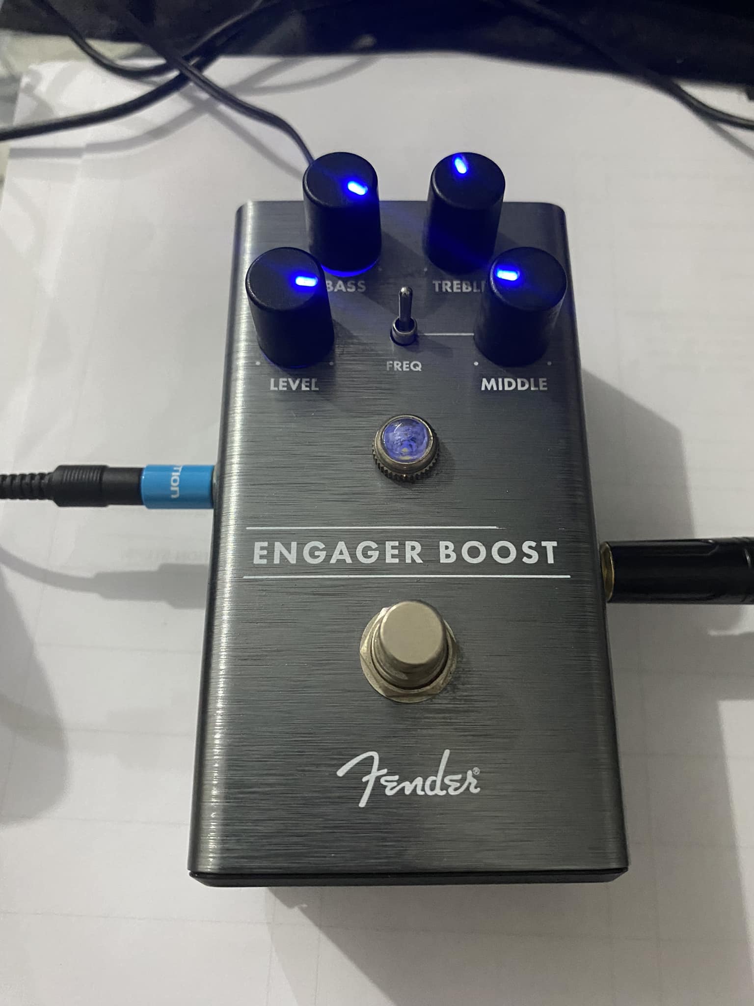 Where to place Fender Engager boost in pedal chain for best sound?