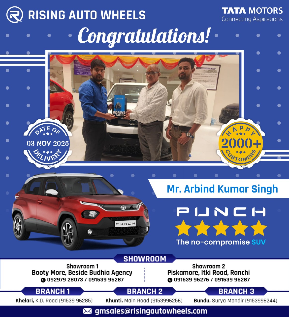 Rising Auto Wheels Pvt Ltd. TATA Motors. | Ranchi