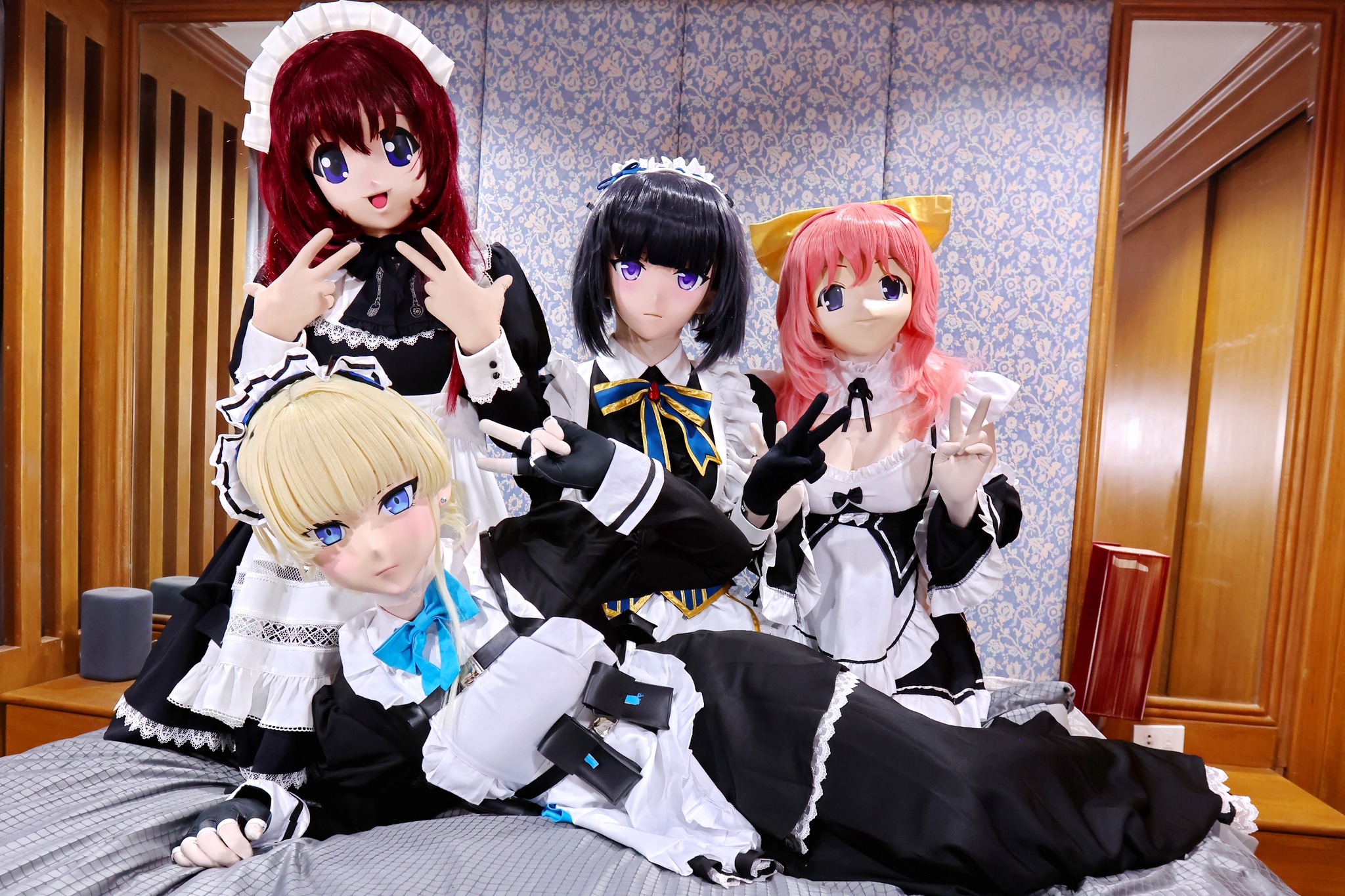 メイドさん❤️ Model : マキノ マイ, Fleur D'Risa, Tzan Kigurumi