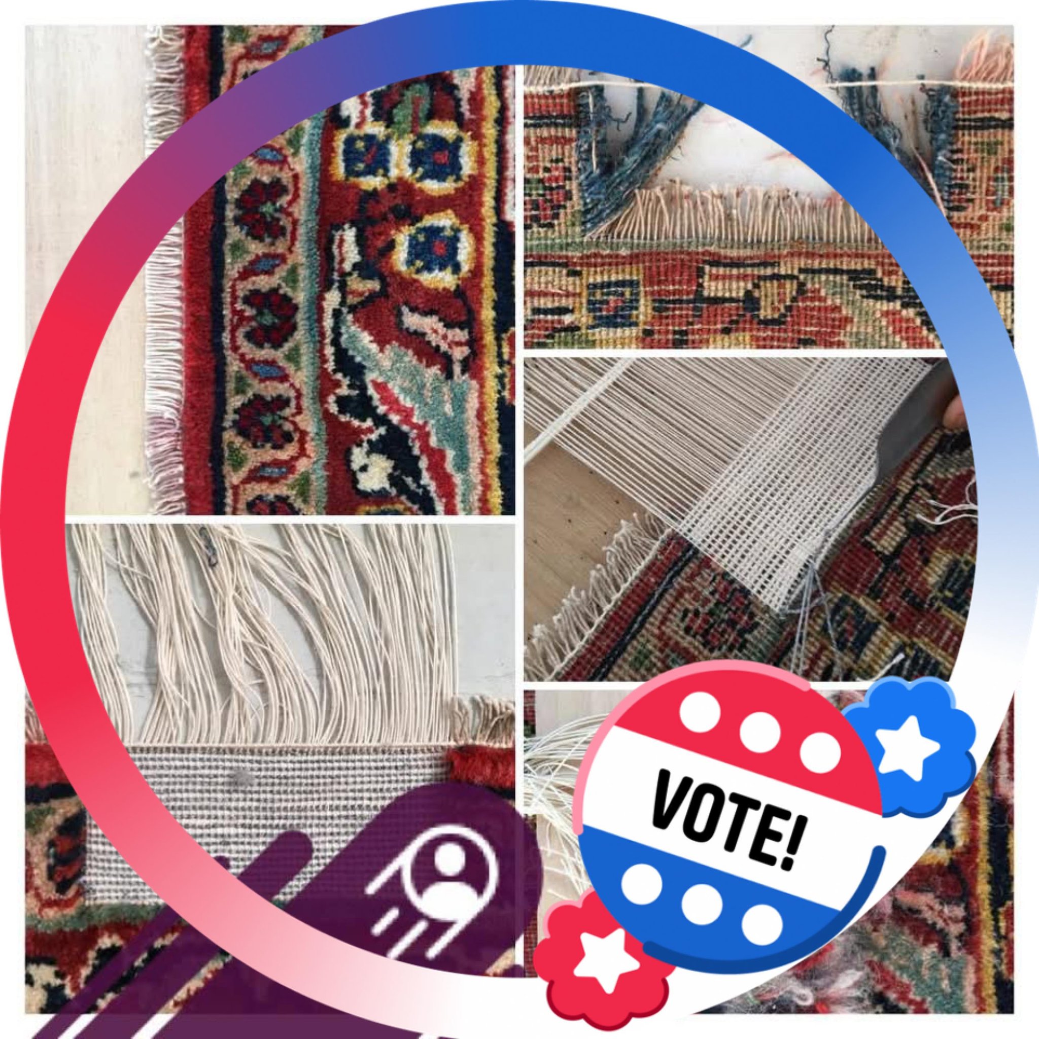 Rugs.repairing 🧵🪡🧶We carefully repair all kinds of rugs, from small ...