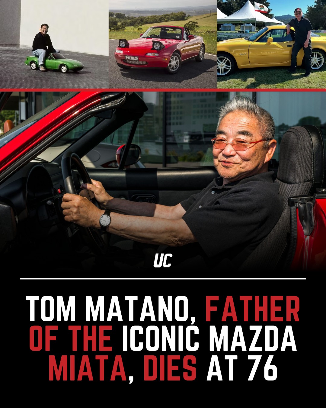 Tom Matano, the man who helped bring the original Miata and FD