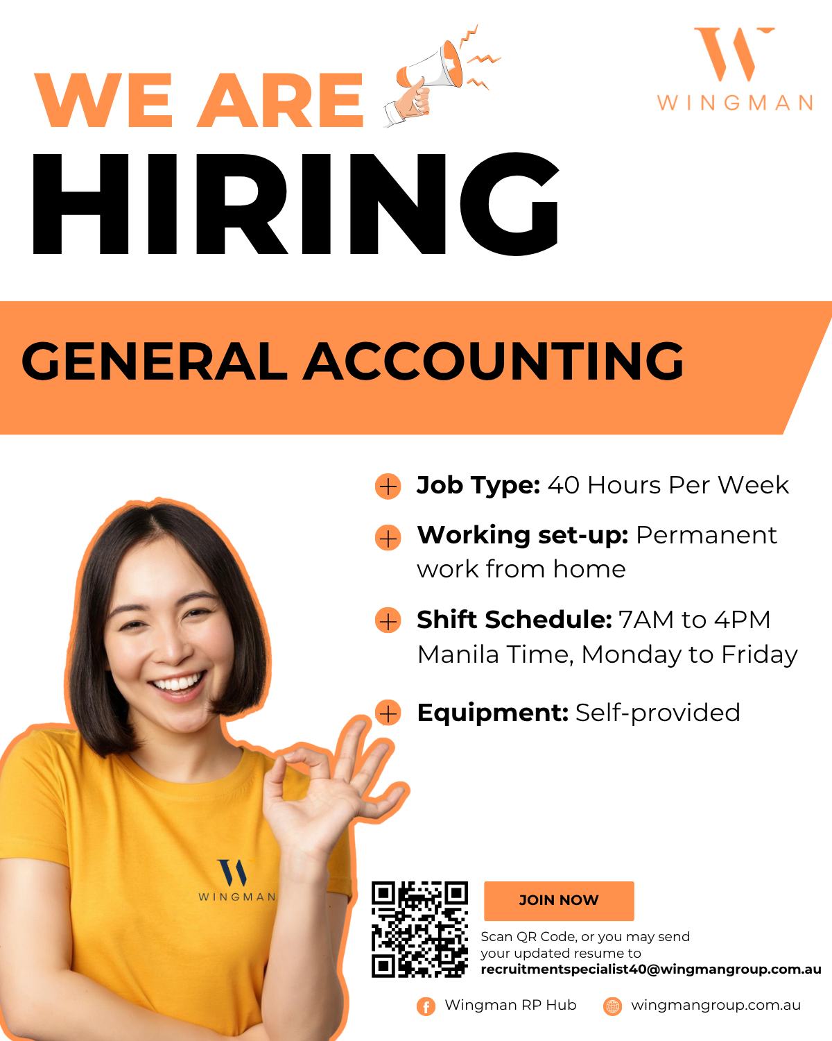 Wingman RP Hub - 📣 WE’RE HIRING: AU GENERAL ACCOUNTANT! 💼... | Facebook