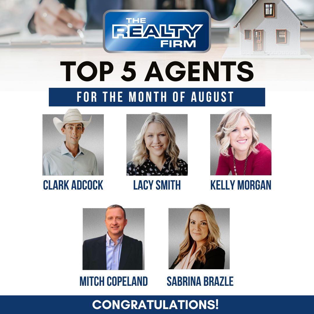 The Realty - Congratulations to our Top 5 Agents of August! 🏆 Your ...