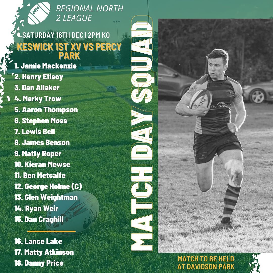 Our senior men’s squads to take on... - Keswick Rugby Club | Facebook