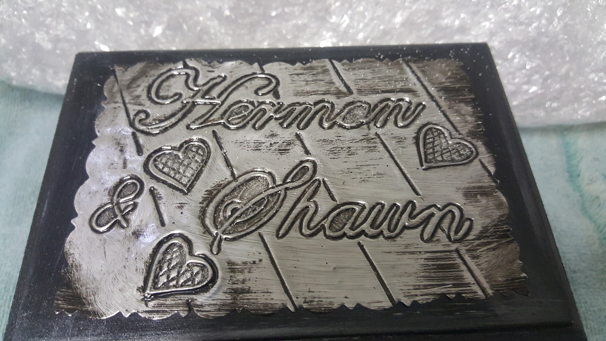 Unique Hand Embossed Labels