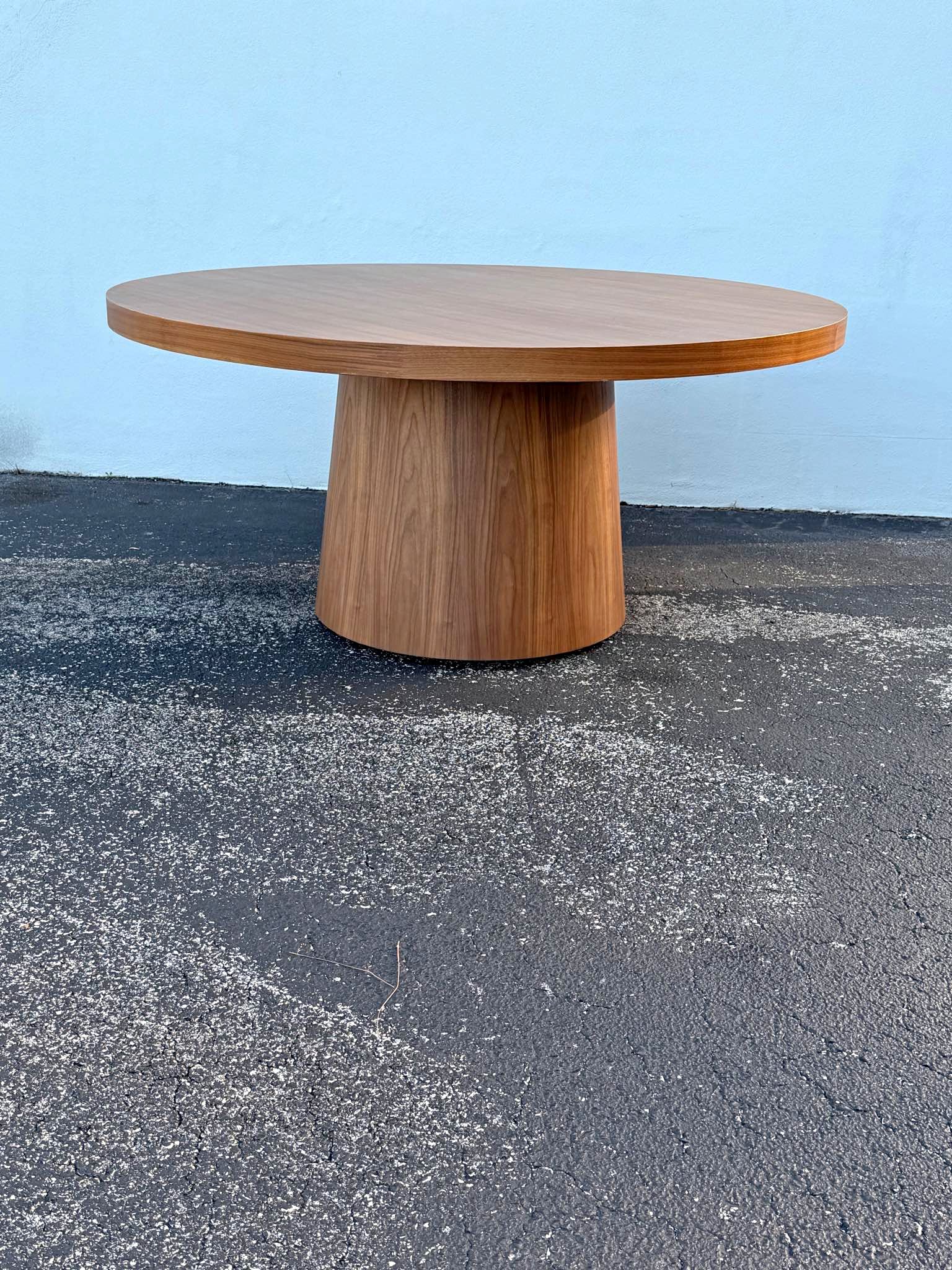 Title Modani 63” Round Modern Dining Table – Seats 6 – Designer ...