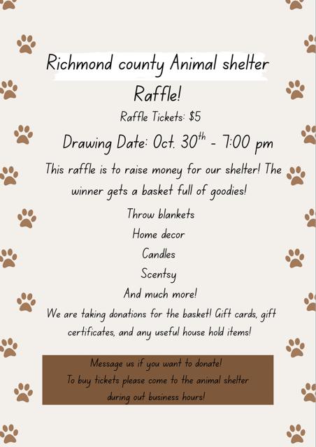 Richmond - 🎃🐾 RAFFLE TIME! 🐾🎃 PLEASE SHARE We’re excited to announce ...