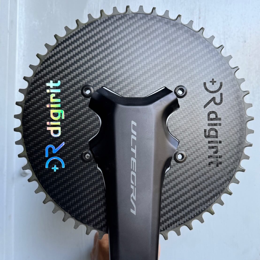 special aero cutting #digirit carbon #chainring for #shimano