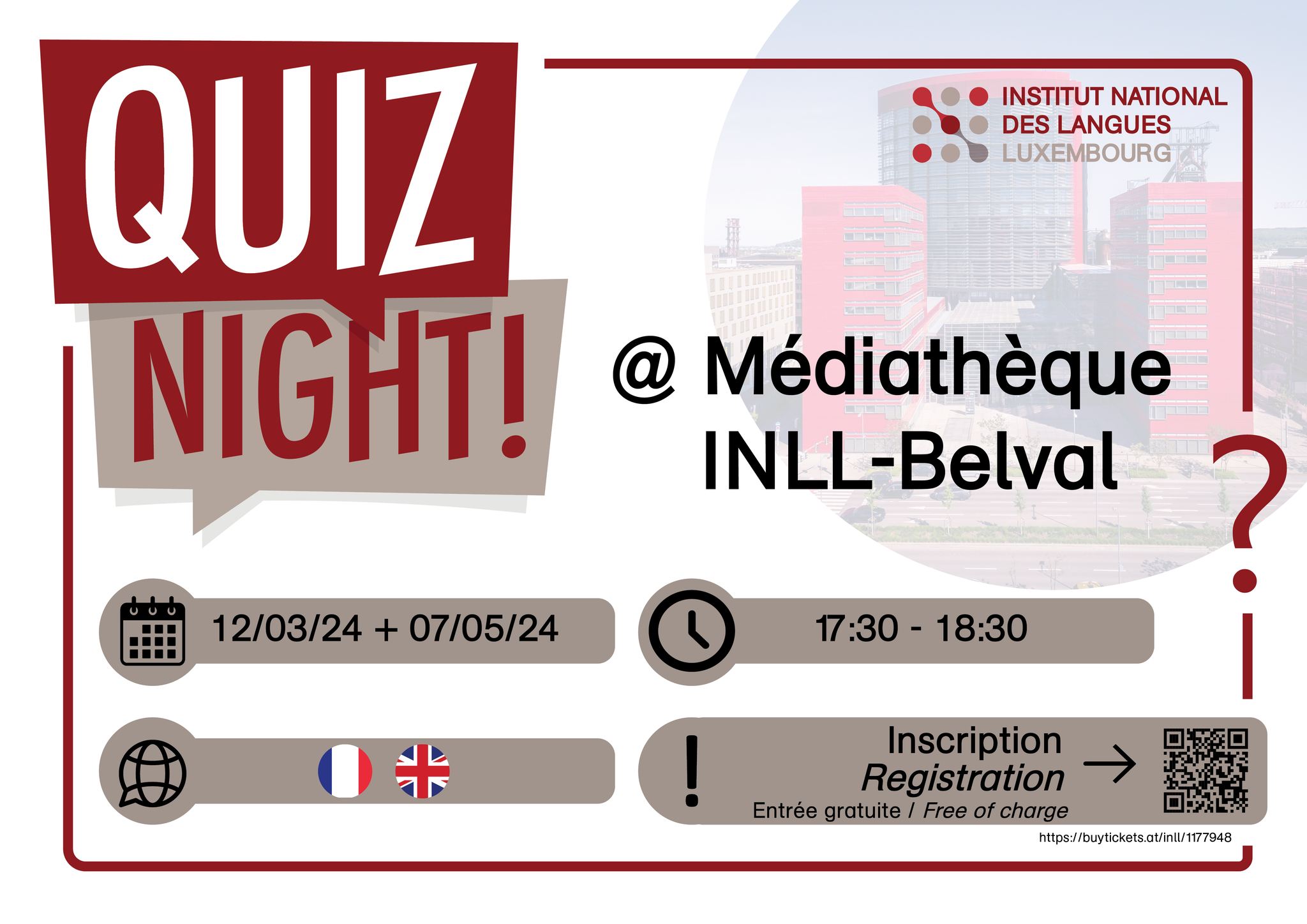 INLL - 🇫🇷 Envie de vous cultiver et de passer un bon moment ? Venez ...