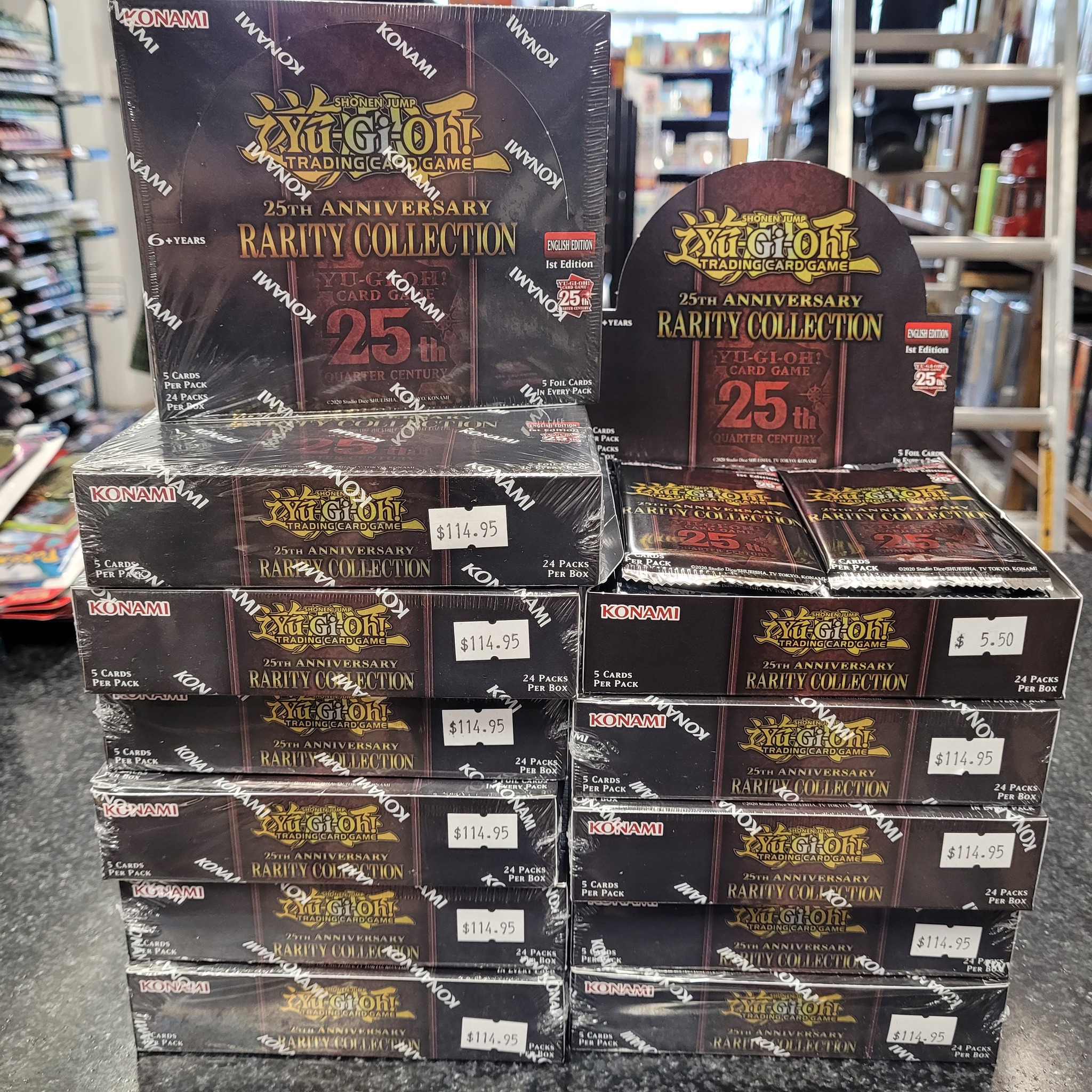 Yugioh Rarity Collection 20th edition cards