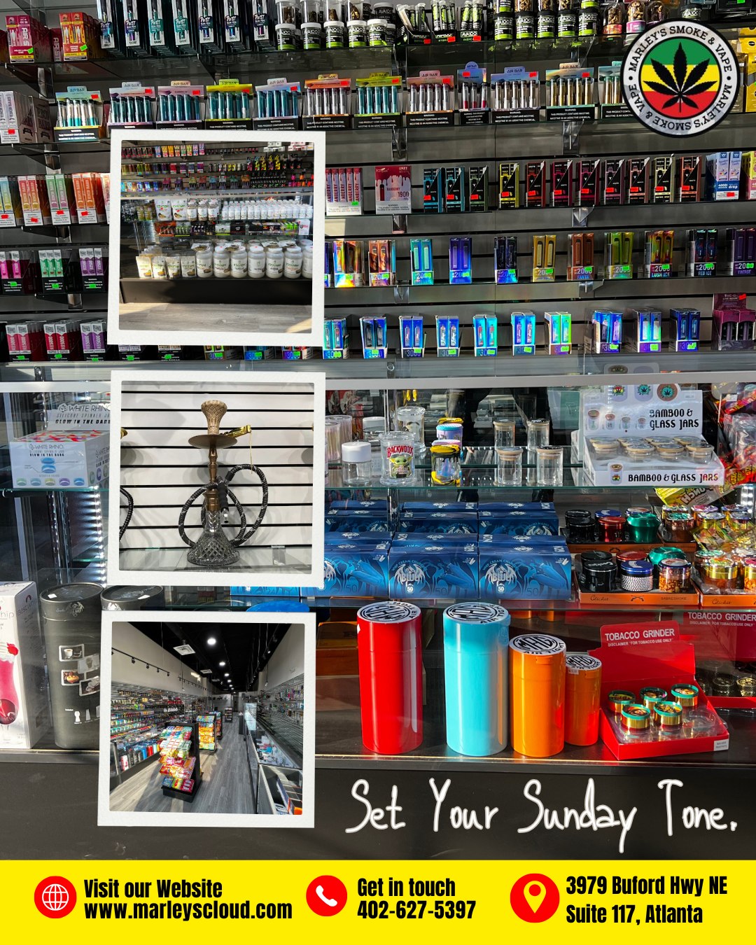 essentials vape and smoke shop Set Your Sunday Tone. Fresh arrivals, cool designs, the that keep your weekend flowing right — only at Marley's & Shop. 📍 3979 Buford Hwy NE Suite 117 flavors:Lemon Mint New* GeekBak Pulse(15000 Puffs)- replacement-pod