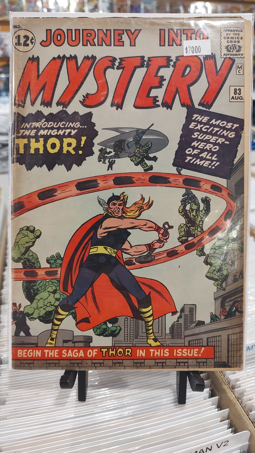 My own personal copy of Journey into Mystery #83 —the first