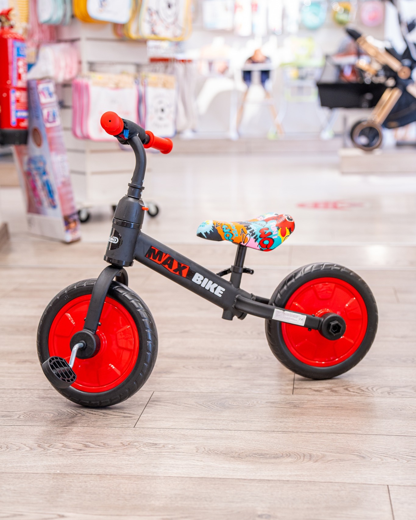 Vélo 12 Pouces Pour Enfants De 2 à 4 Ans – Cadre Acier, Roues Stabilisatrices Avec Lumières, Panier, Freins Double, Charge Max 80 Kg