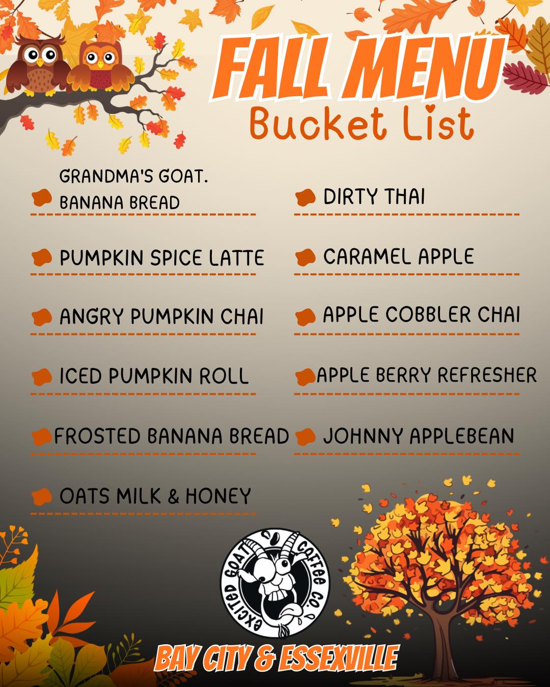 Excited - 🍁 Fall Menu Checklist 🍁 The leaves are falling, temps are ...