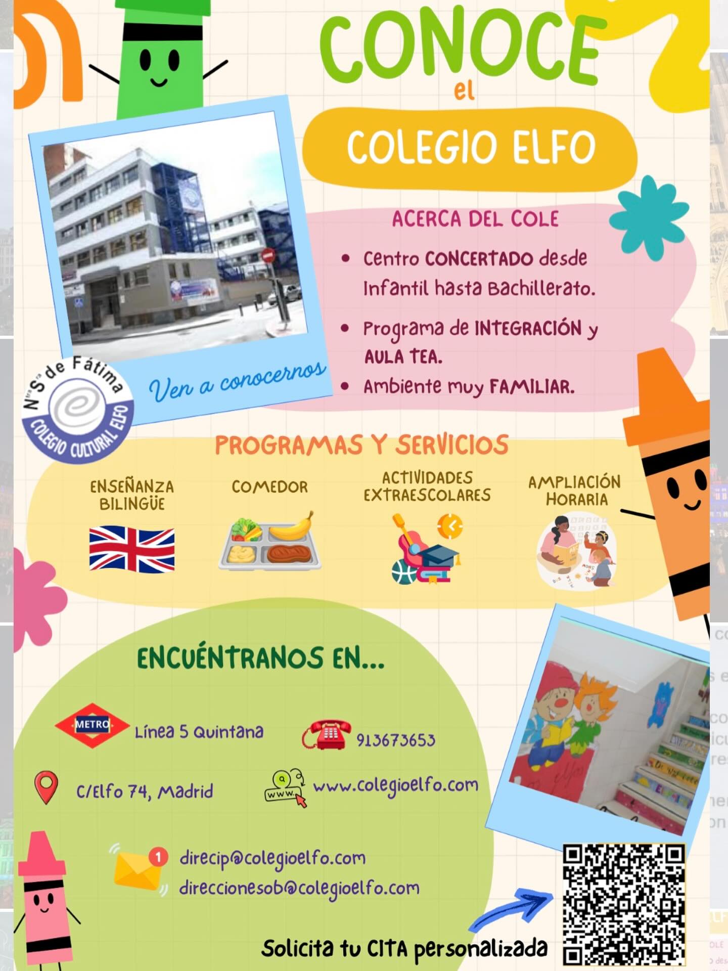 Colegio Elfo. Nuestra Señora de Fátima | Madrid