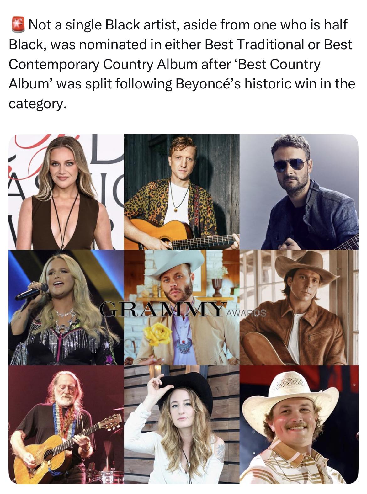 Main - Not a single Black artist, aside from one who is half Black, was ...
