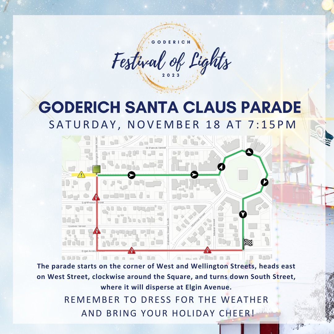 The Santa Claus Parade is coming this... - Goderich Tourism | Facebook