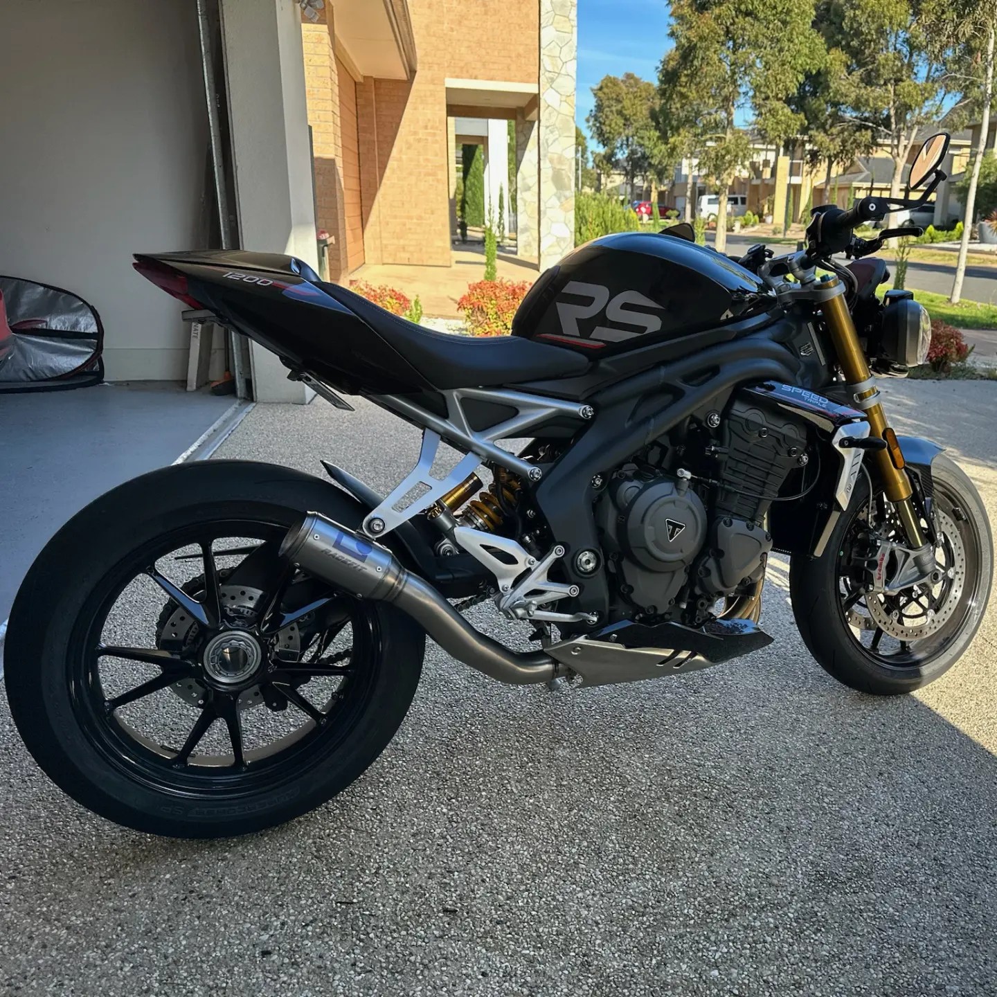 Austin racing slip-on exhaust for speed triple?