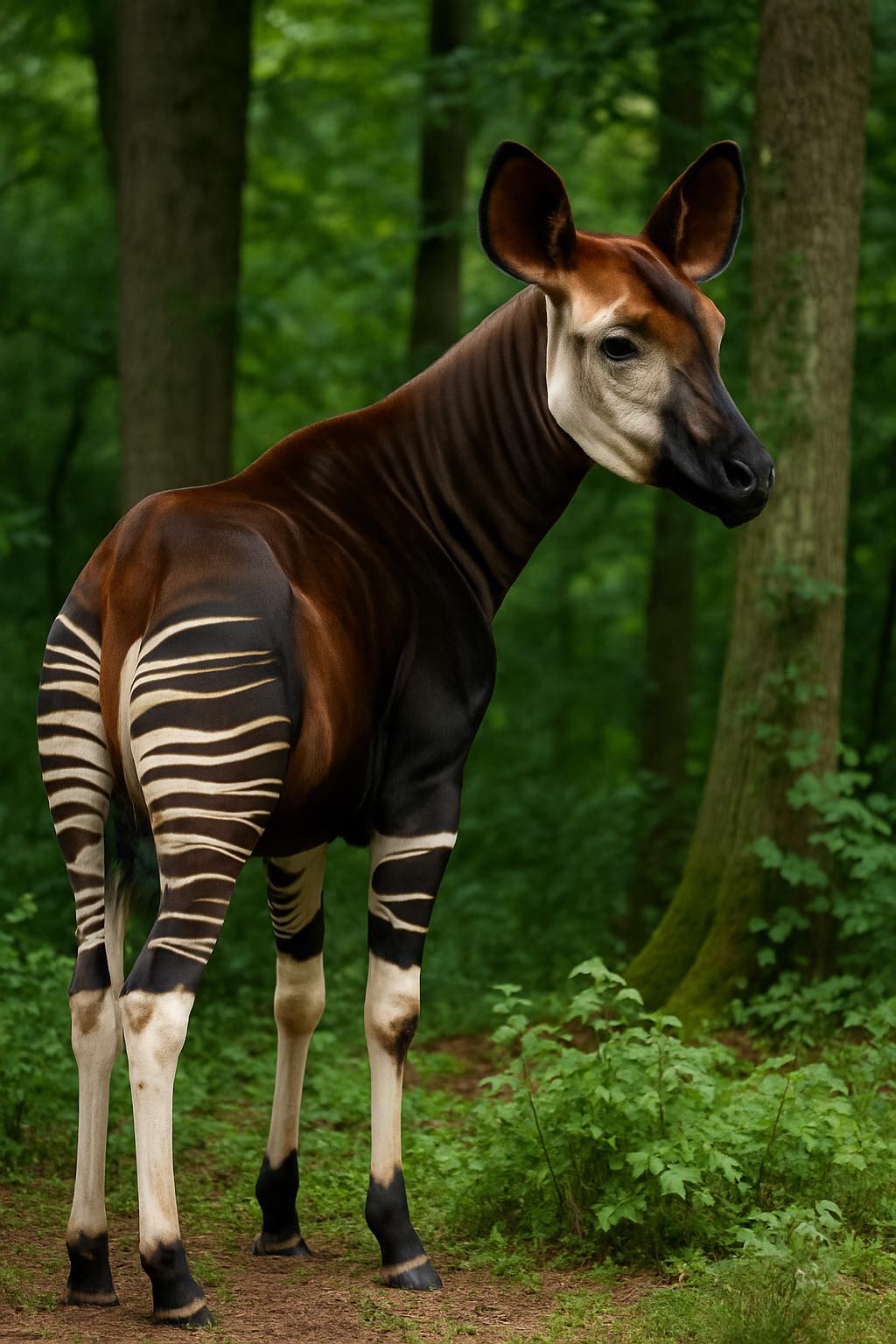 Wild Wonders - The okapi looks like a mix of zebra and... | Facebook