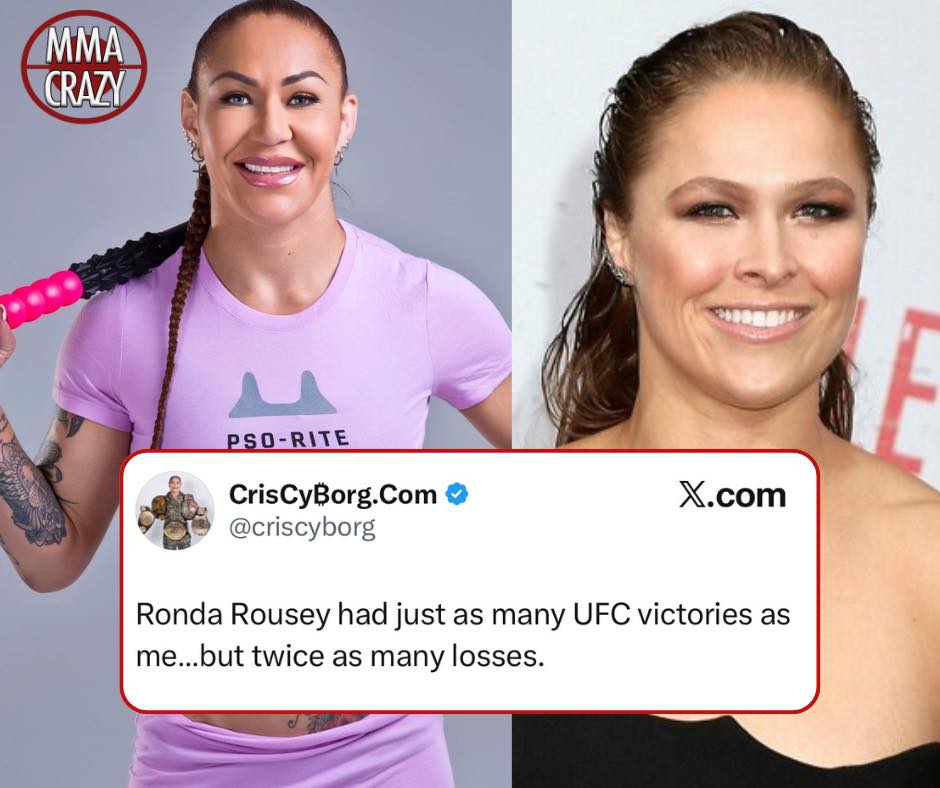 MMA Crazy - Cris Cyborg goes off on Ronda Rousey about her... | Facebook